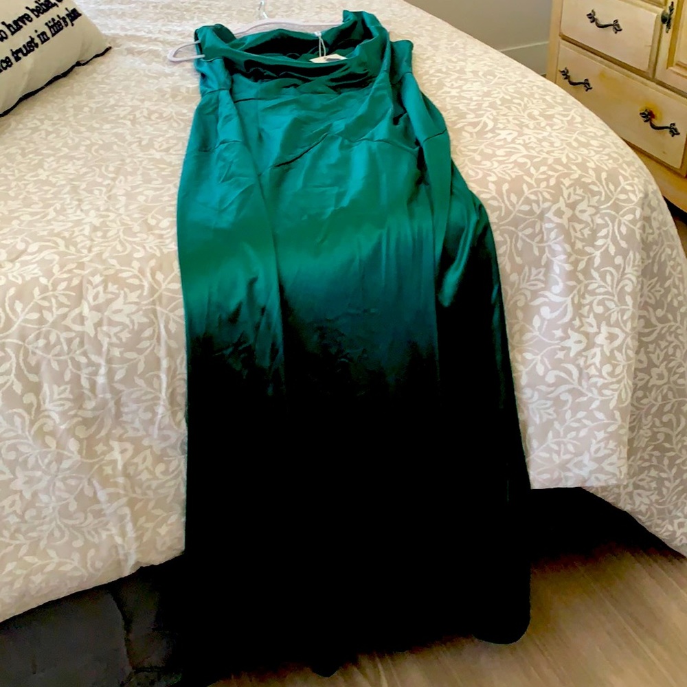 Emerald Green Evening Gown
